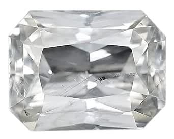 SIDHI VINAYAK STONE 6.05 Ratti Safed Pukhraj Stone 5.55 Carat From ...