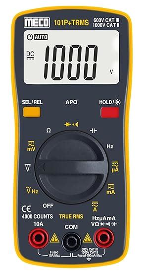 MECO 101B+ Digital Multimeter Pocket Size, Battery Powered : Amazon.in ...