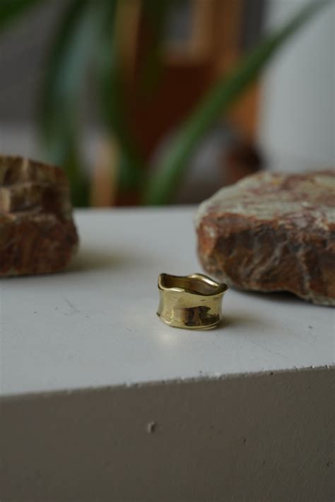 brass rugged ring | oneness