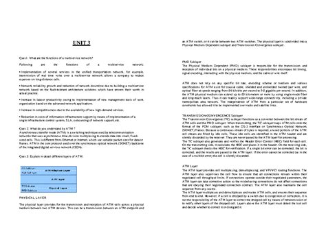 NGN-Unit 3 Notes - Next generation networks - UNIT 3 Ques1: What are ...
