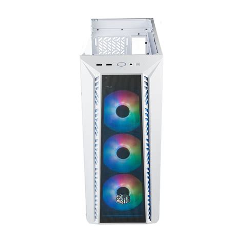 Cooler Master MasterBox 520 Mesh ARGB Tempered Glass ATX PC Case - White