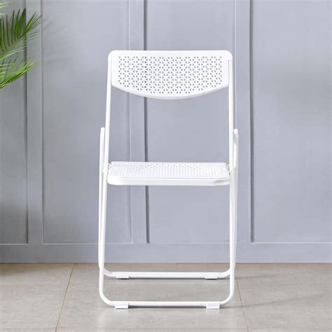 Buy Kreo Metal Folding Chair - White from Home Centre at just INR 1999.0