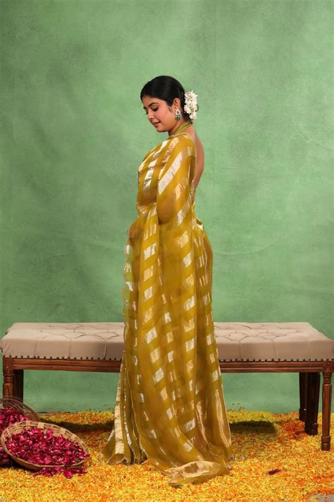 Light Green Tissue Silk Party Wear Saree With Sequins Work – Chinaya ...