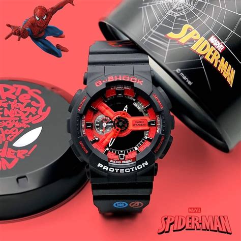 Casio G-Shock Analog Spider-man Edition Watch With Marvels Logo Avenge ...
