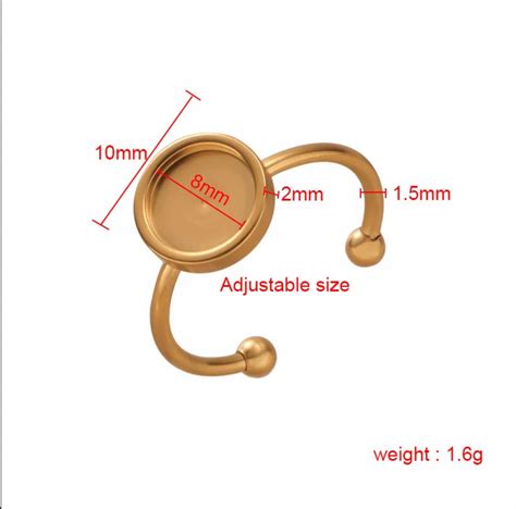 RB01 - 12mm | 8mm | 6mm Round Ring Base for Resin & Clay Art