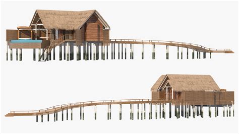 Maldives Overwater Bungalow 3D | 3D Molier International