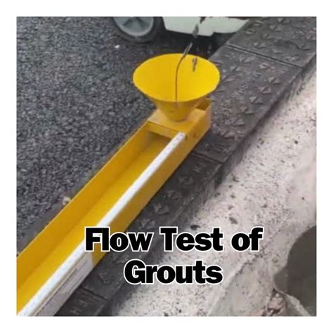 Image result for Grout Flow Test Procedure