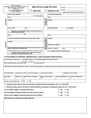 EMPLOYEE CLAIM PETITION - Department Of Labor And Workforce ... - Lwd ...