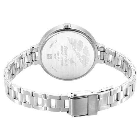 Buy Online Fastrack Stunners Quartz Analog Silver Dial Metal Strap ...