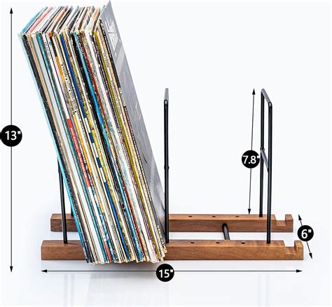 Vinyl Record storage, record holder black walnut,60 Philippines | Ubuy