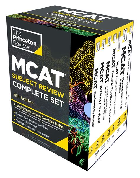 Princeton Review MCAT Subject Review Complete Box Set, 4th Edition: 7 ...