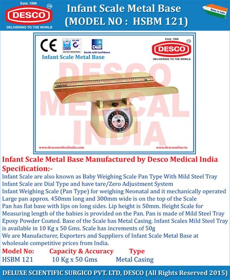 Hospital Infant Scales Metal Base – Manufacturers & Exporters India