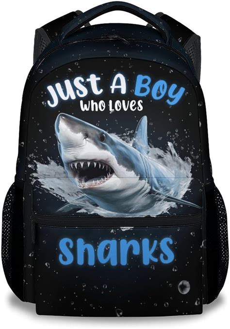 Amazon.com | COZYAURA Boys Backpack - 17 Inch Large Capacity Shark ...