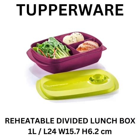 Tupperware Reheatable Divided Lunch Box 1L Purple India | Ubuy