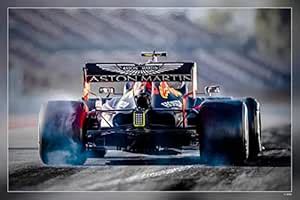 Red Bull Rb Back View Raceway F1 Cars Max Verstappen Poster - 170 GSM ...