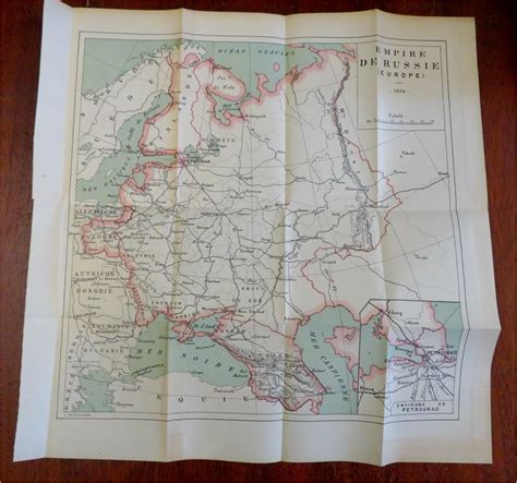 Russian Empire Map 1914