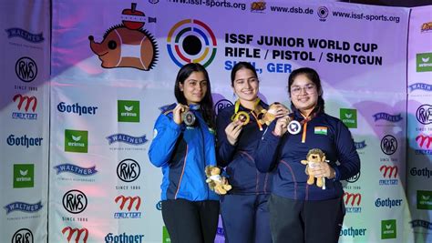 ISSF Junior World Cup 2022 | Indian women shooters sweep medals in 25m ...