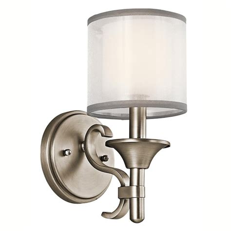 Kichler Lacey 1-Light Antique Pewter Transitional Vanity Light at Lowes.com