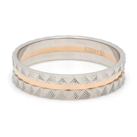 Jewelove™ Rings Designer Unisex Platinum & Rose Gold Couple Rings JL PT ...