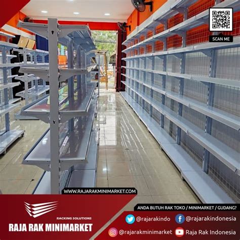 Pemasangan Rak Minimarket Tipe RR-13 & Meja Kasir Minimarket di Bintara ...
