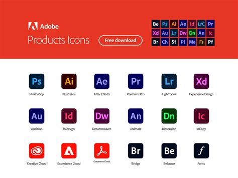 Adobe Products Icons 2020 by Igor on Dribbble