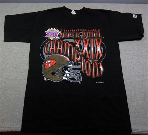 Vintage Logo 7 San Francisco 49ers Super Bowl XXIX 1995 M T-Shirt NFL ...