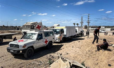 Red Cross teams search Gaza ruins for the remains of Israeli hostages