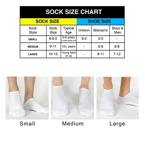 Sockprints Sock Sizing Chart
