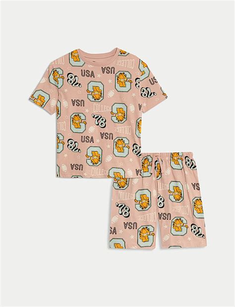 Buy Pure Cotton Garfield™ Pyjamas (6-16 Yrs) at Marks & Spencer