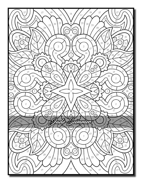 Color by Number Patterns: An Adult Coloring Book India | Ubuy