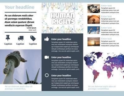 prepare a pamphlet to create awareness on human rights - Brainly.in