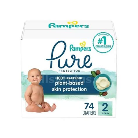 BUNDLE DEAL ALERT PAMPERS PURE SIZE 2 74 COUNT PAMPERS SIZE 3 104 COUNT ...