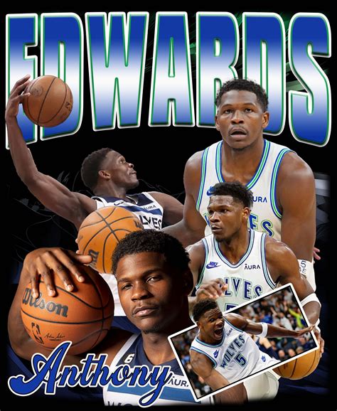 Anthony Edwards T Shirt Design PNG Instant Download - Etsy