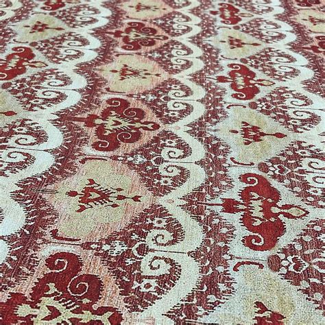 Maroon Color Crepe Printed Fabric