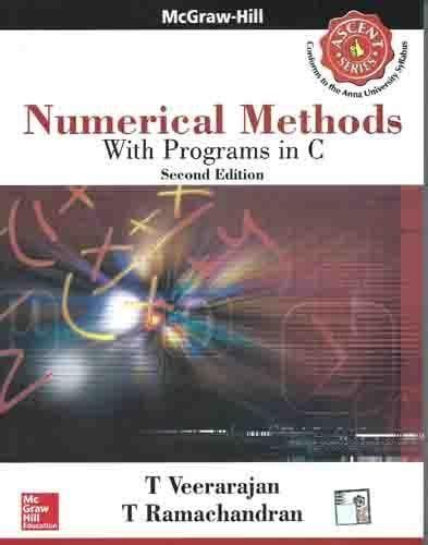 Numerical Methods: Ith Programs in C : T Veerarajan: Amazon.in: Books