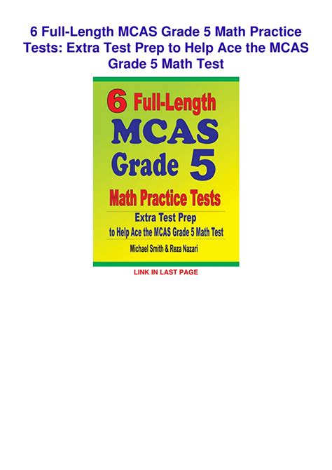 PPT - $PDF$/READ/DOWNLOAD 6 Full-Length MCAS Grade 5 Math Practice Tests: Extra Test Prep to ...