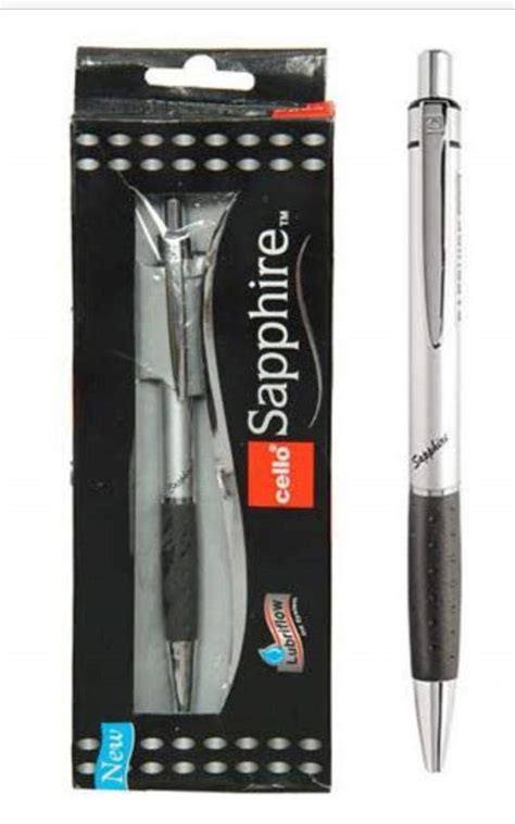 Bic Cello Sapphire Retractable Ball Point Pen- Blue, Pack of 6 : Amazon ...