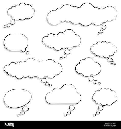 Cartoon Thought Bubbles Clip Art