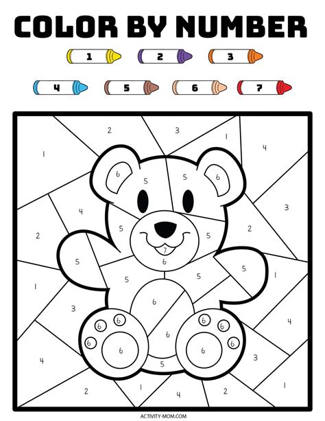 Color by Number Valentine Pages (free printable) - The Activity Mom