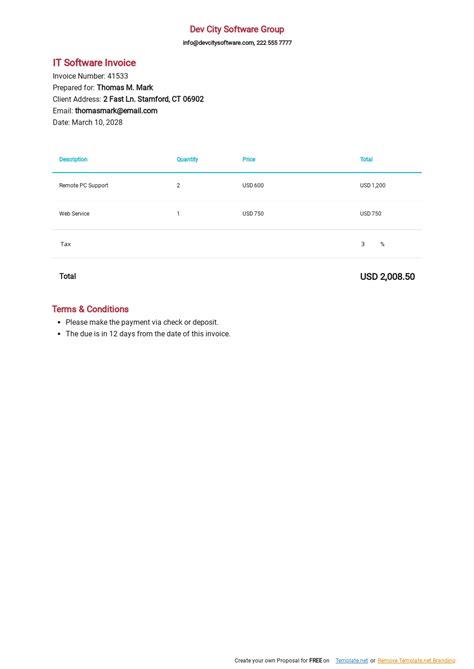 Software Invoice 的图像结果