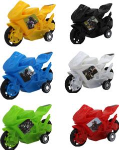 neoinsta shopping Set of 6 pull back racing mini plastic bikes|Hayabusa ...