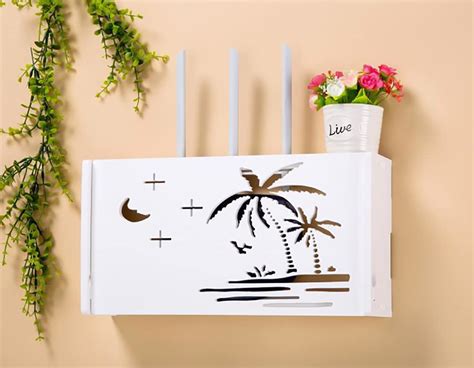 Noviko Wireless Router Storage Cover Box WiFi Router Storage Cable ...