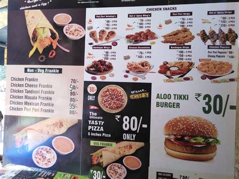 Menu at Bombay Burger's, Mumbai, Shop No. 8