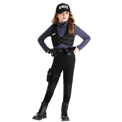 HalloweenCostumes.com FUN Costumes Girl's SWAT Team Costume Kid's ...