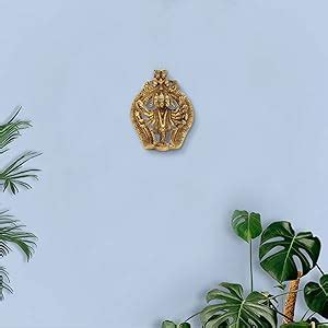 Buy Amazon Brand - Umi Brass Panchmukhi Hanuman Wall Hanging Idol, Wall ...