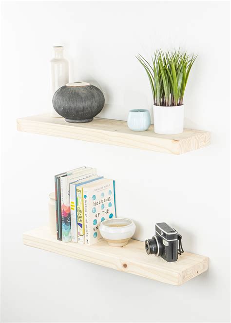 Unfinished Wood Floating Shelf Kit | Dakota Timber Co.
