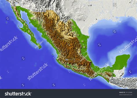 Topographic Map Mexico at Carol Santana blog