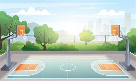 Basketball Court Cartoon 的图像结果