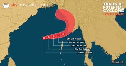 Possible Cyclone to hit North Odisha by October 28 | Skymet Weather ...