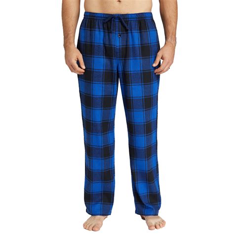 Onimisc Mens Pajama Pants Flannel Plaid Cotton Sleep Lounge Pants Warm ...